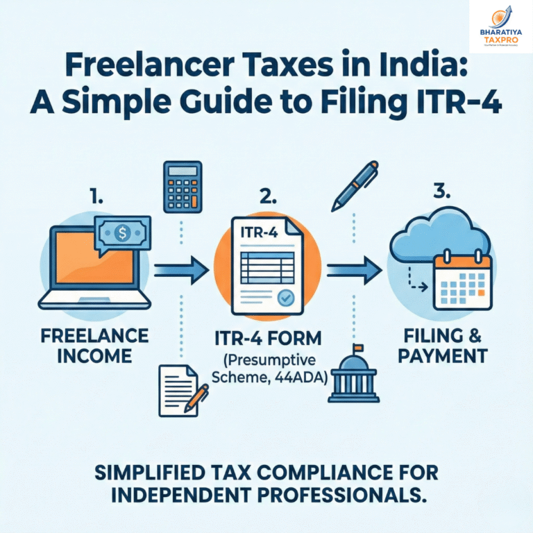 section 44ada freelancer tax saving india.