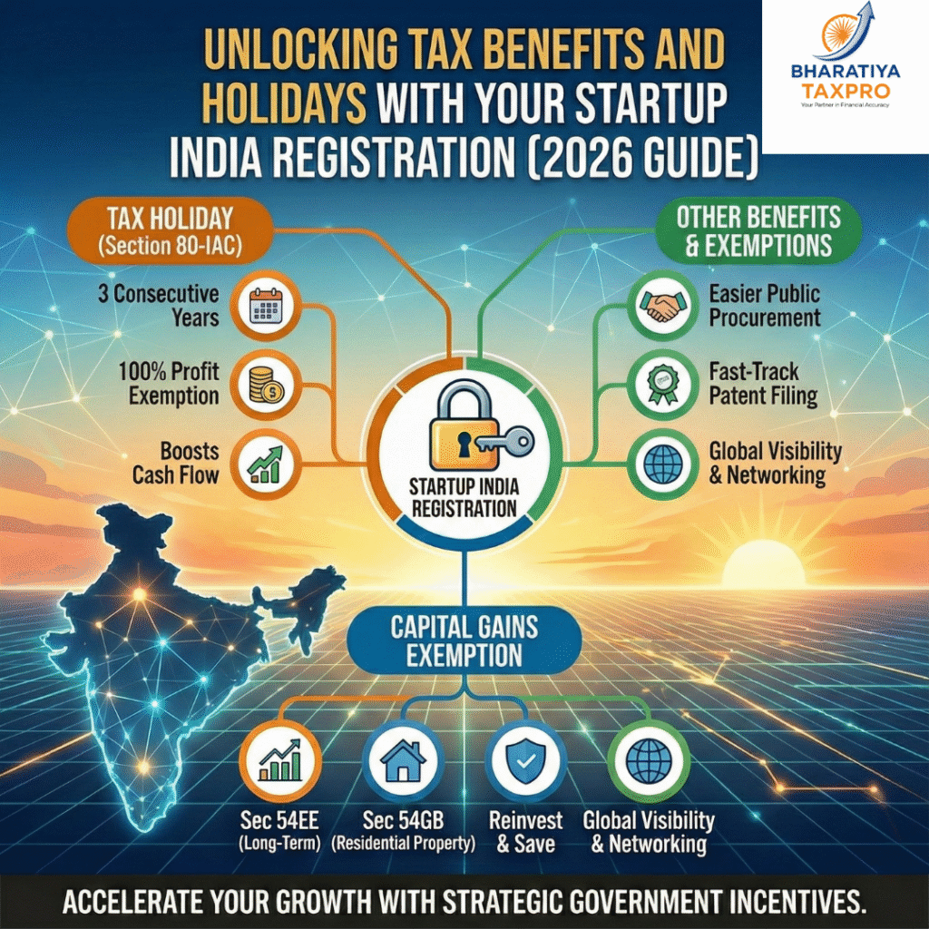 startup india 80iac tax holiday benefits