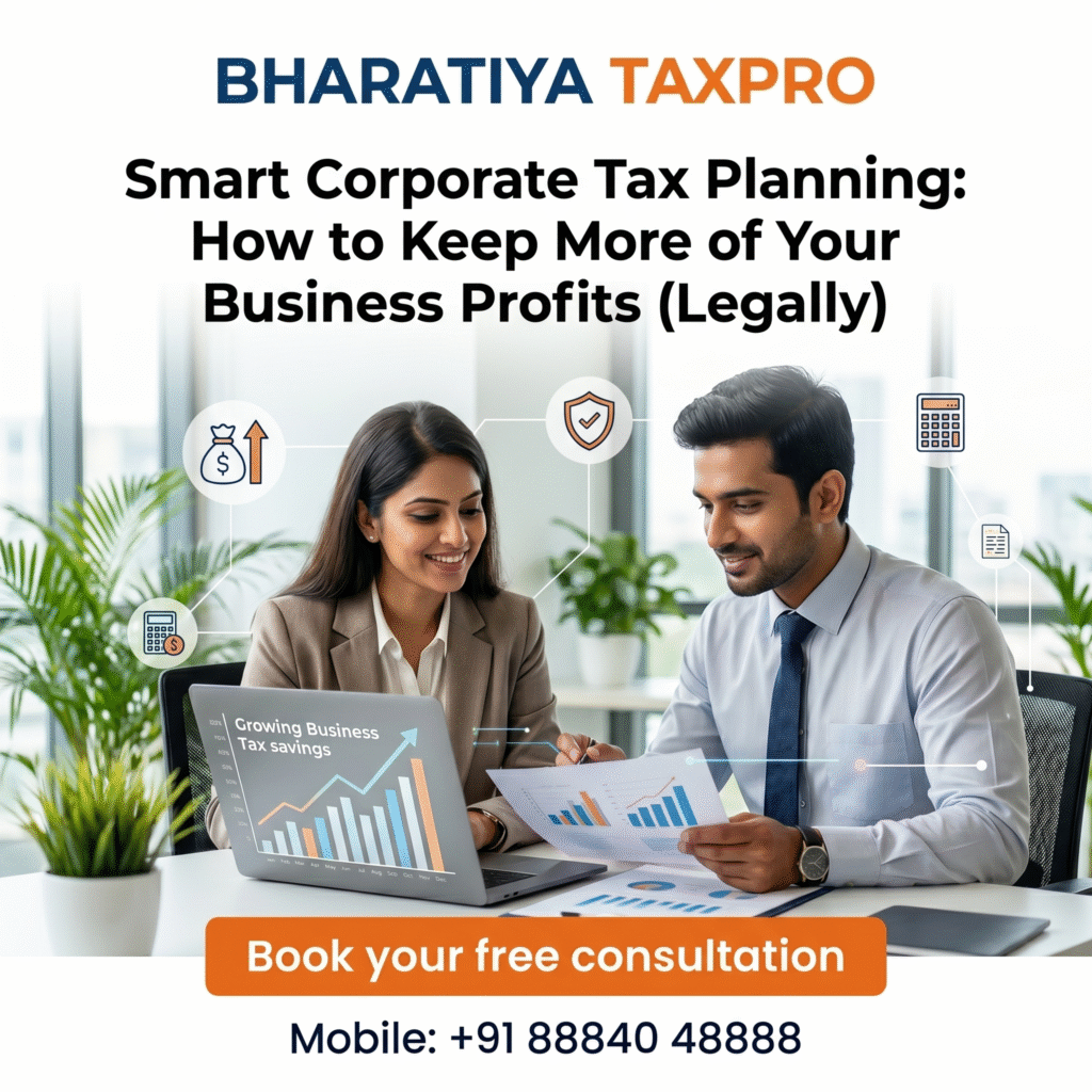 smart corporate tax planning bharatiya taxpro bangalore