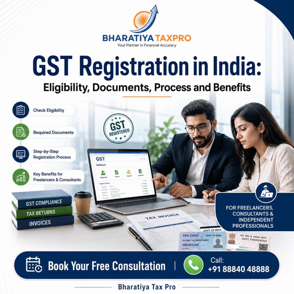 gst registration in india eligibility, documents, process & benefits (2026 guide)