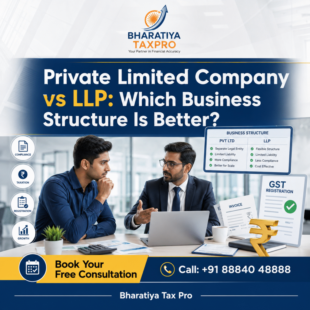 Private Limited Company vs LLP: Which Business Structure Is Better? (2026 Guide) private limited company vs llp which business structure is better in india (2026 guide)