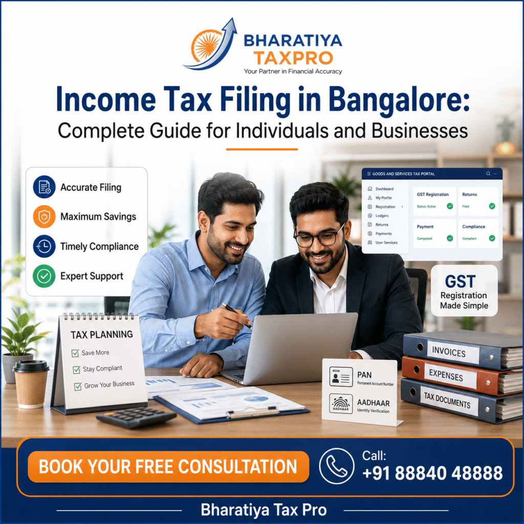 income tax filing bangalore complete guide bharatiya tax pro.